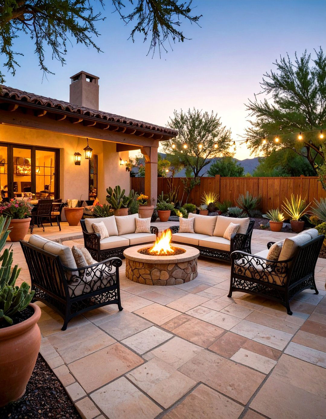 Southwestern Patio Entertainment Area - 24 Southwestern Decor Ideas