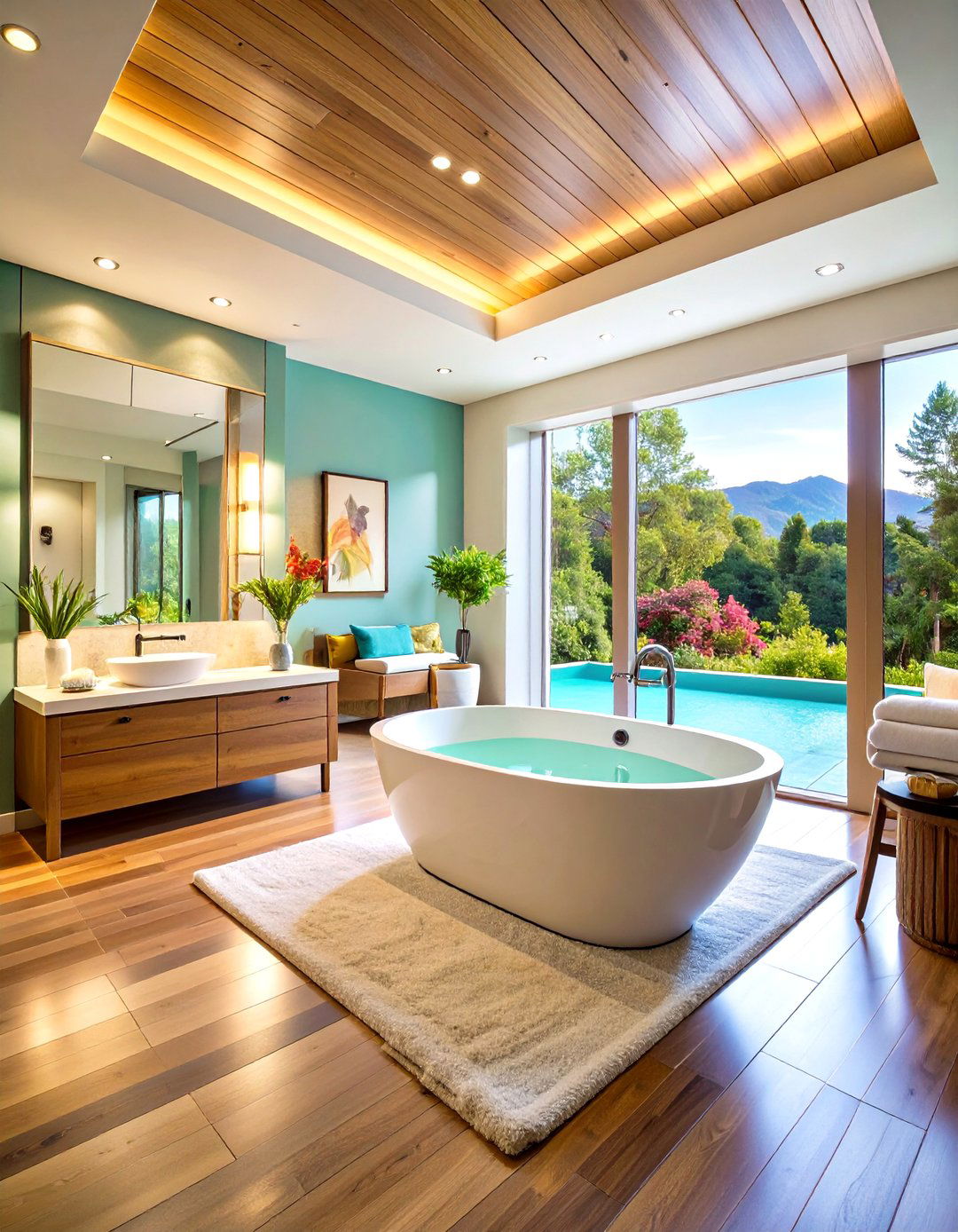 Spa Like Bathroom Integration - 24 Master Bedroom Ideas