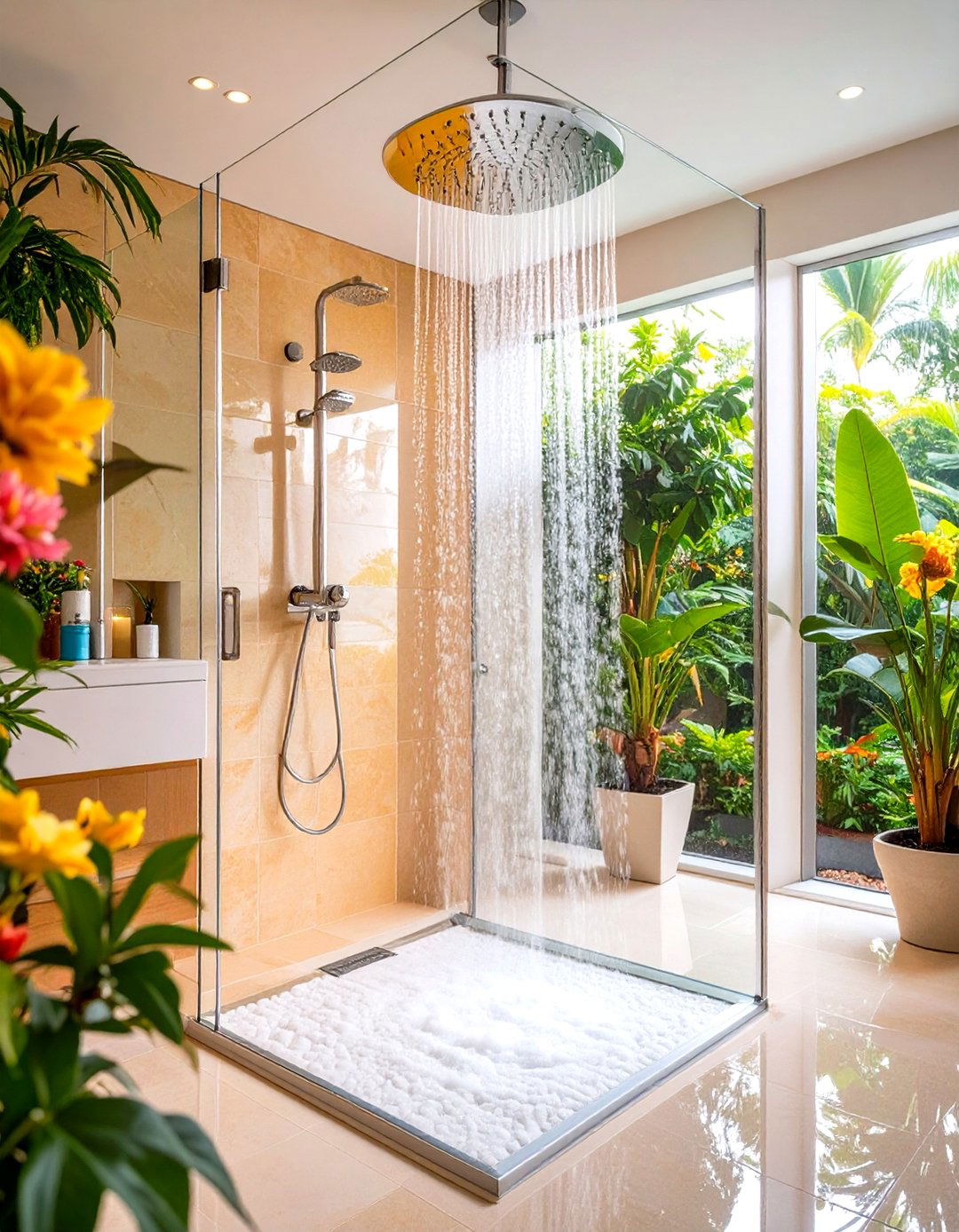 Spa like Shower Features - 24 Cozy Bathroom Ideas