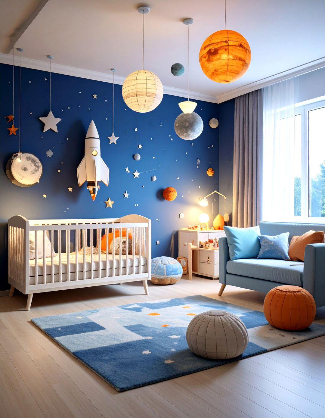 Space Age Nursery Theme Elements - 24 Mid-century Modern Nursery Ideas