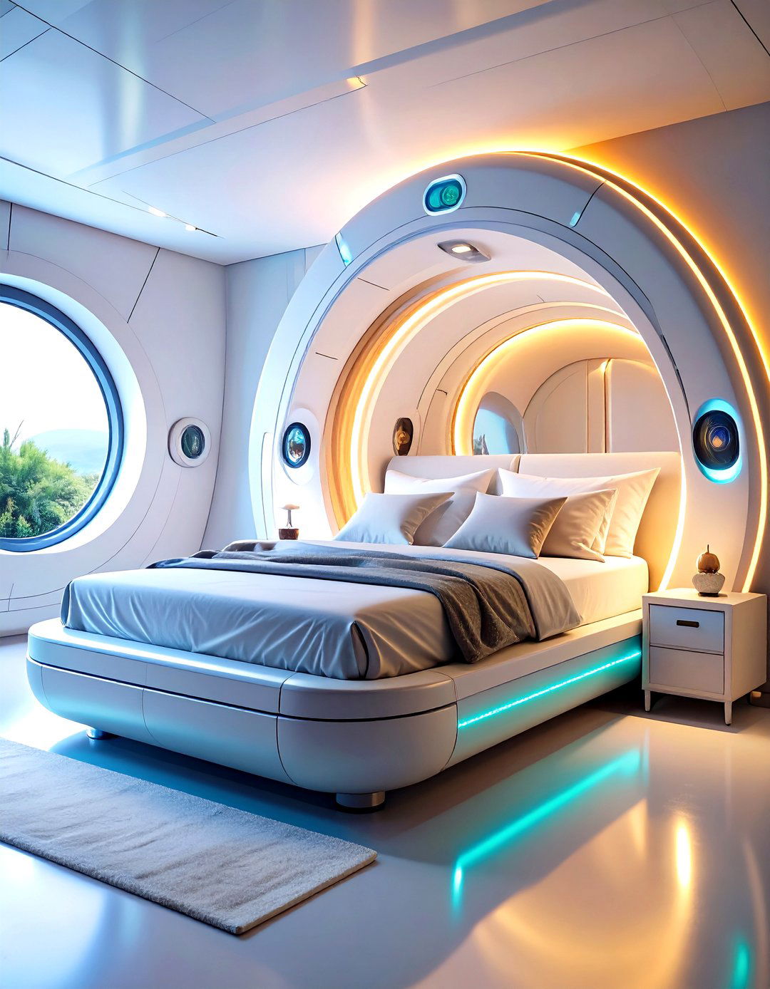 Space Capsule Bed Design - 24 galaxy space-themed bedroom ideas