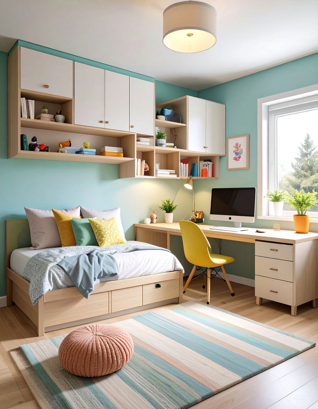 Space Saving Corner Desk with Shelving - 24 Corner Shelf Ideas