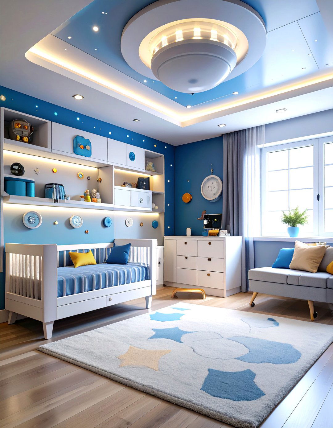 Spaceship Command Center - 24 Space-themed Nursery Ideas
