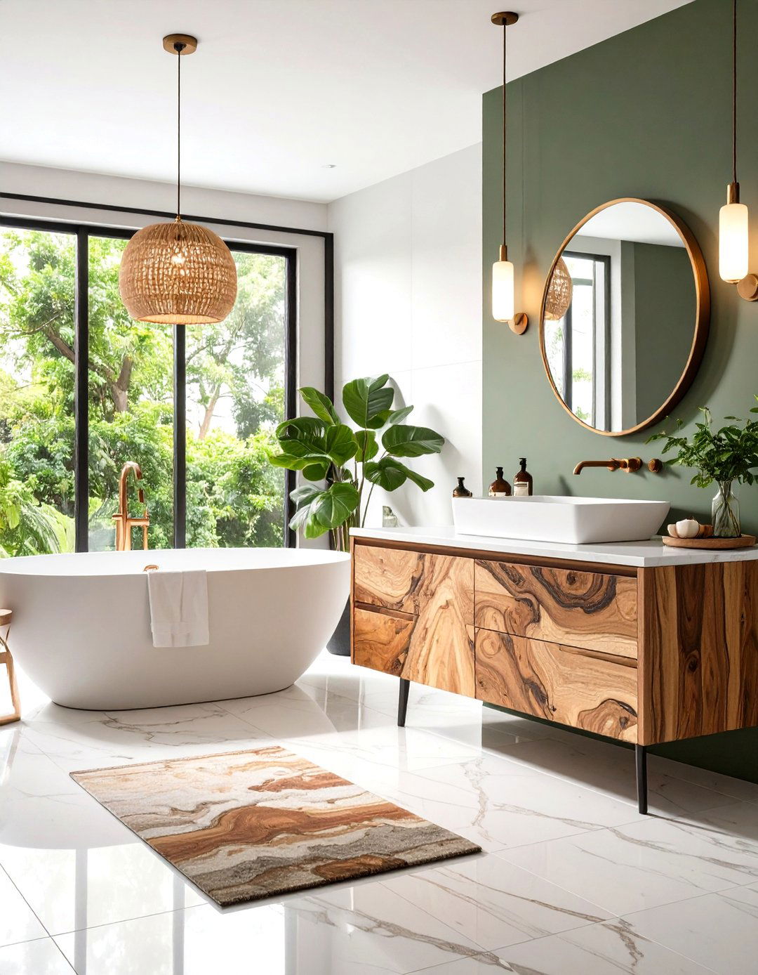 Spalted Maple Artistic Vanity - 24 Wood Bathroom Vanity Ideas