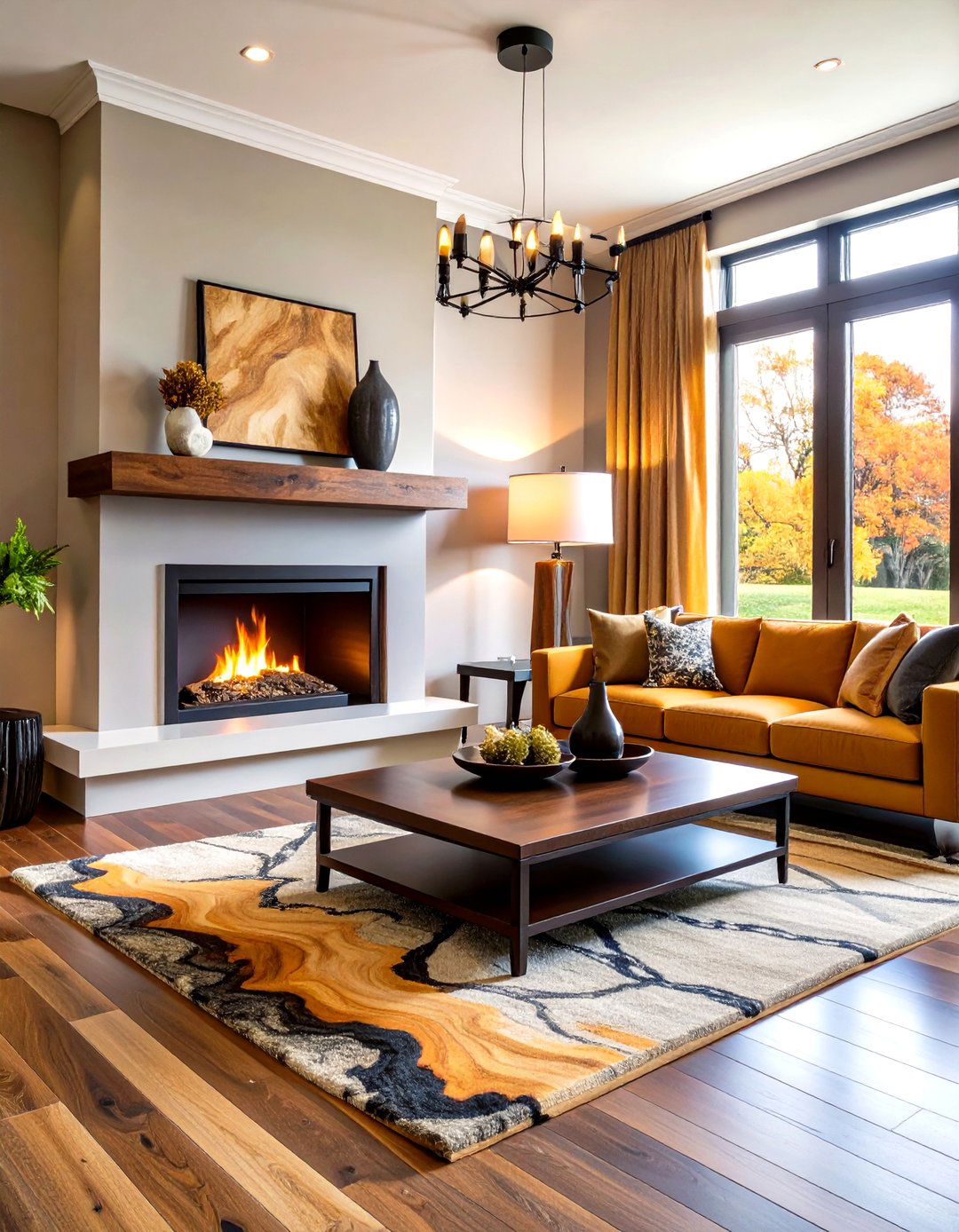 Spalted Maple Live Edge Mantel - 24 Wood Mantel Ideas
