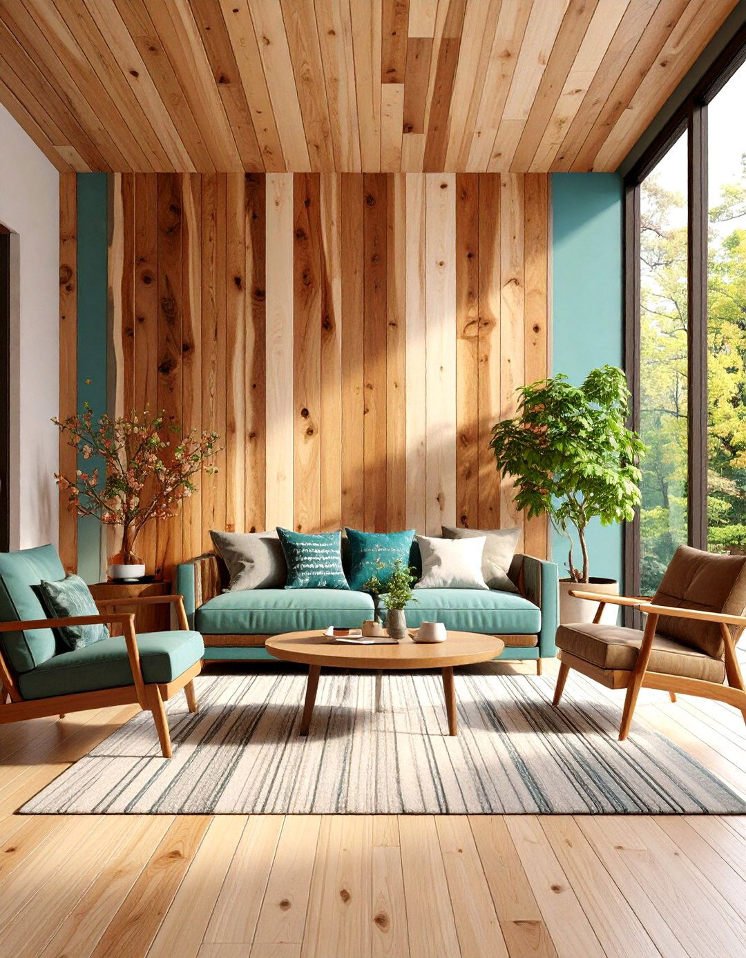 Spalted Maple Slat Wall with Live Edge Details - 24 Wood Slat Accent Wall Ideas