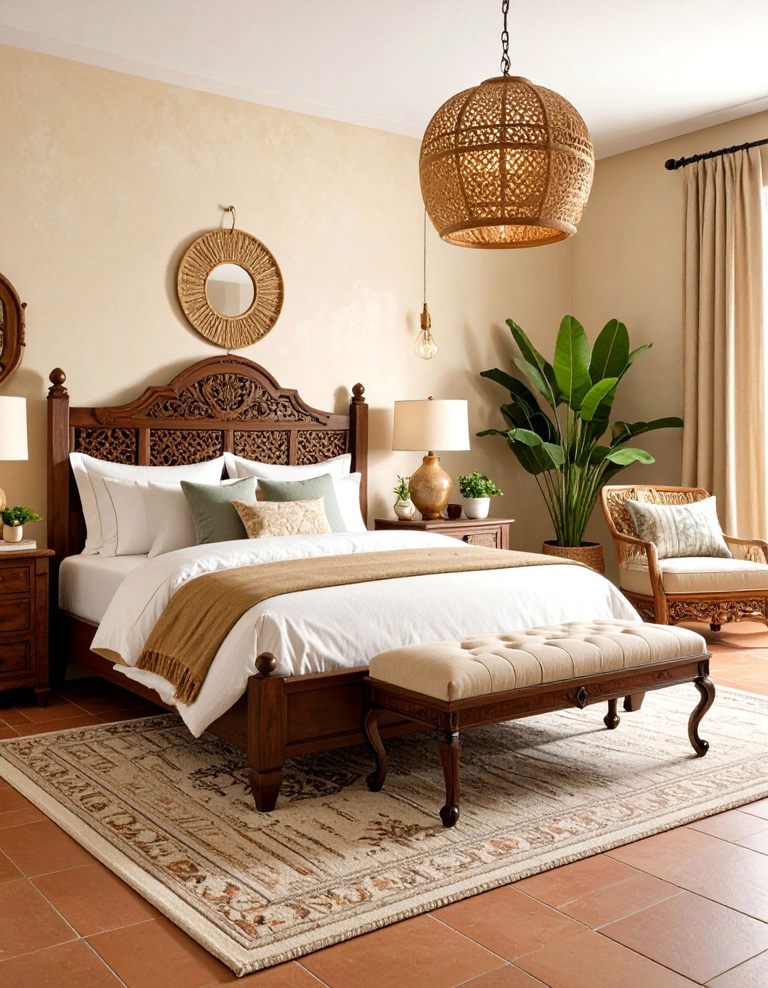 Spanish Colonial Bedroom Design - 24 Mediterranean Bedroom Ideas