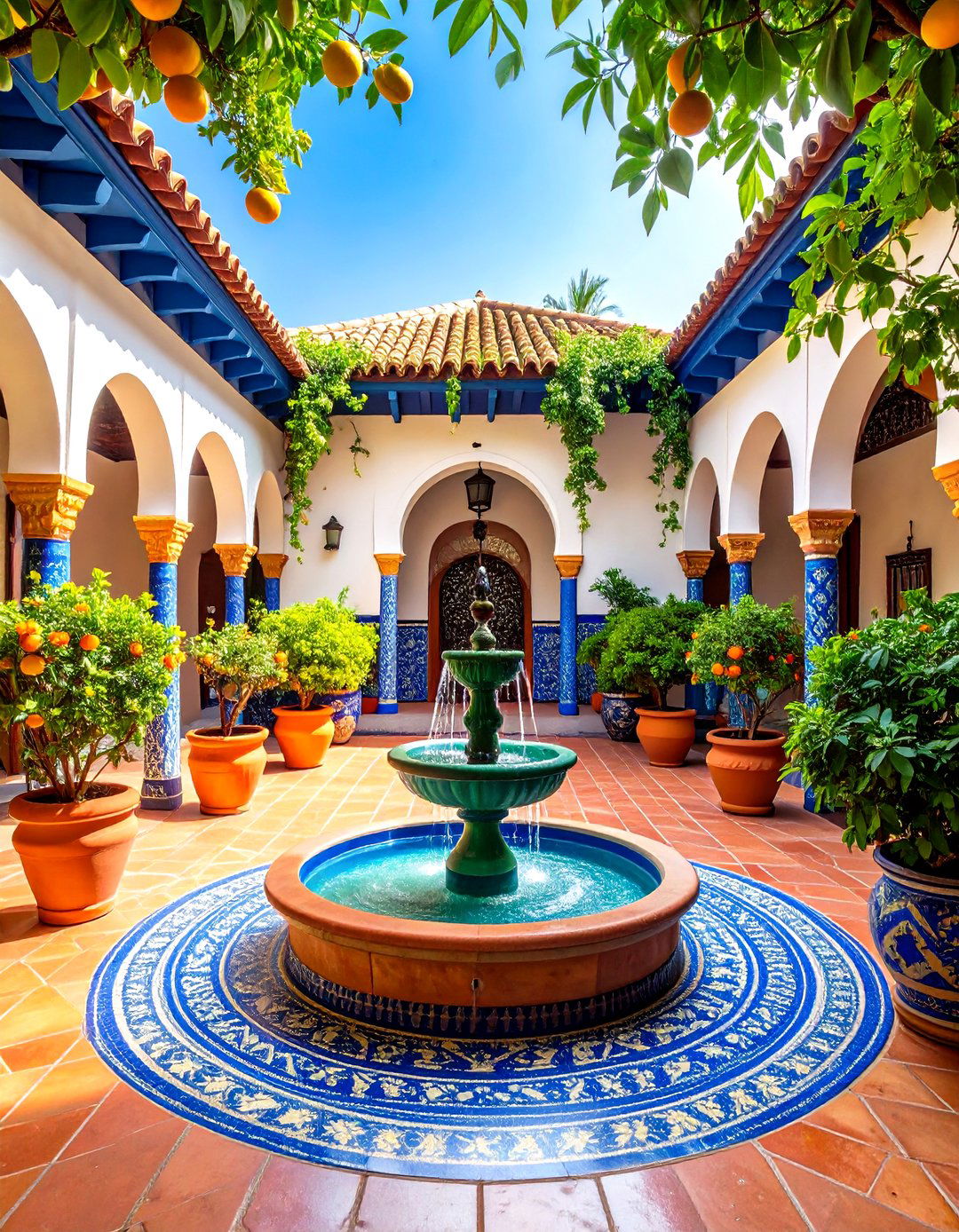 Spanish Colonial Courtyard Theme - 24 Courtyard Ideas