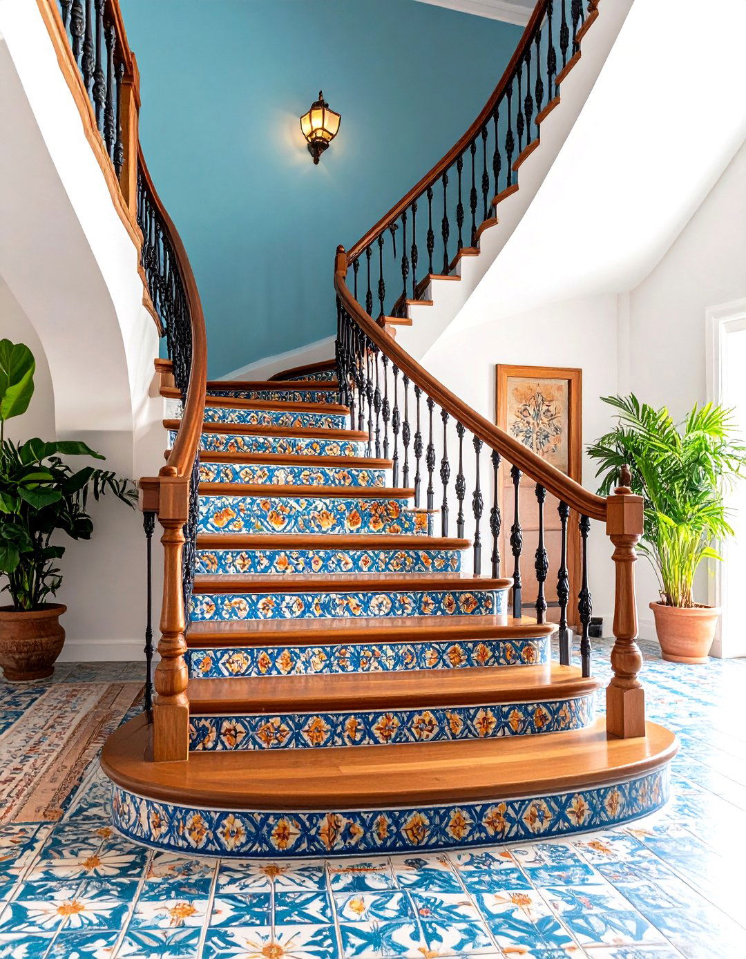 Spanish Colonial Staircase Integration - 24 Spanish Style Living Room Ideas