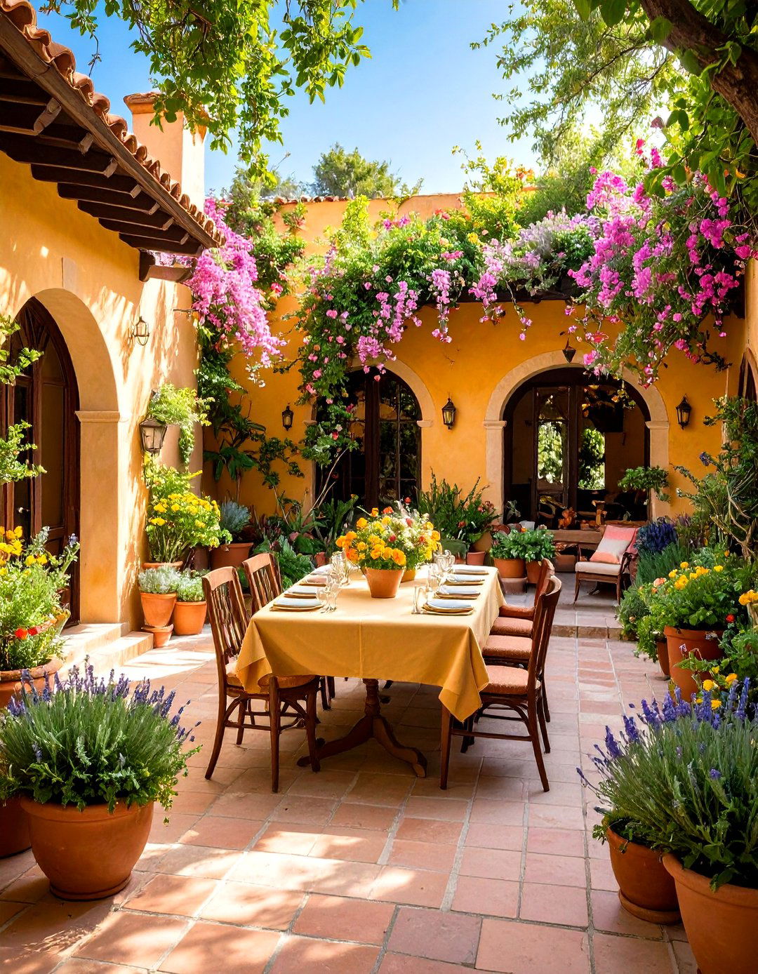 Spanish Courtyard Dining Pavilion - 24 Spanish Courtyard Ideas