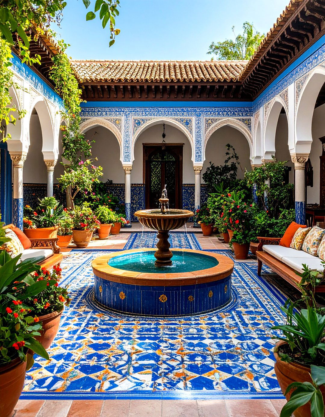 Spanish Courtyard Gardens - 24 spanish style home exterior ideas