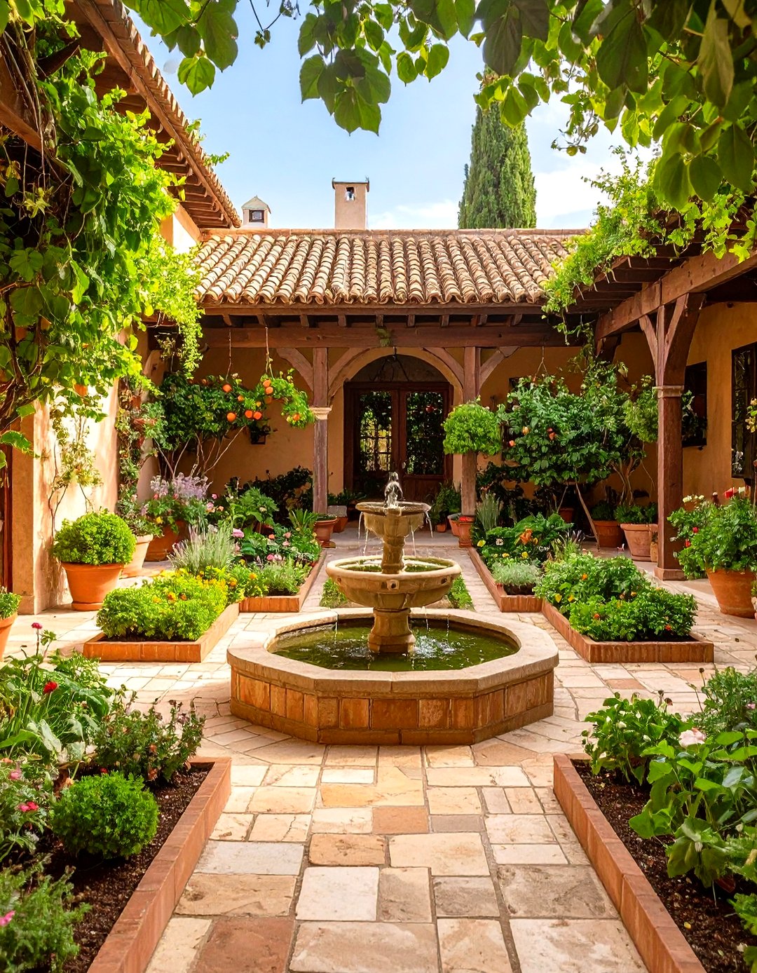 24 Spanish Courtyard Ideas For Cozy Stylish Spaces Too Much Time