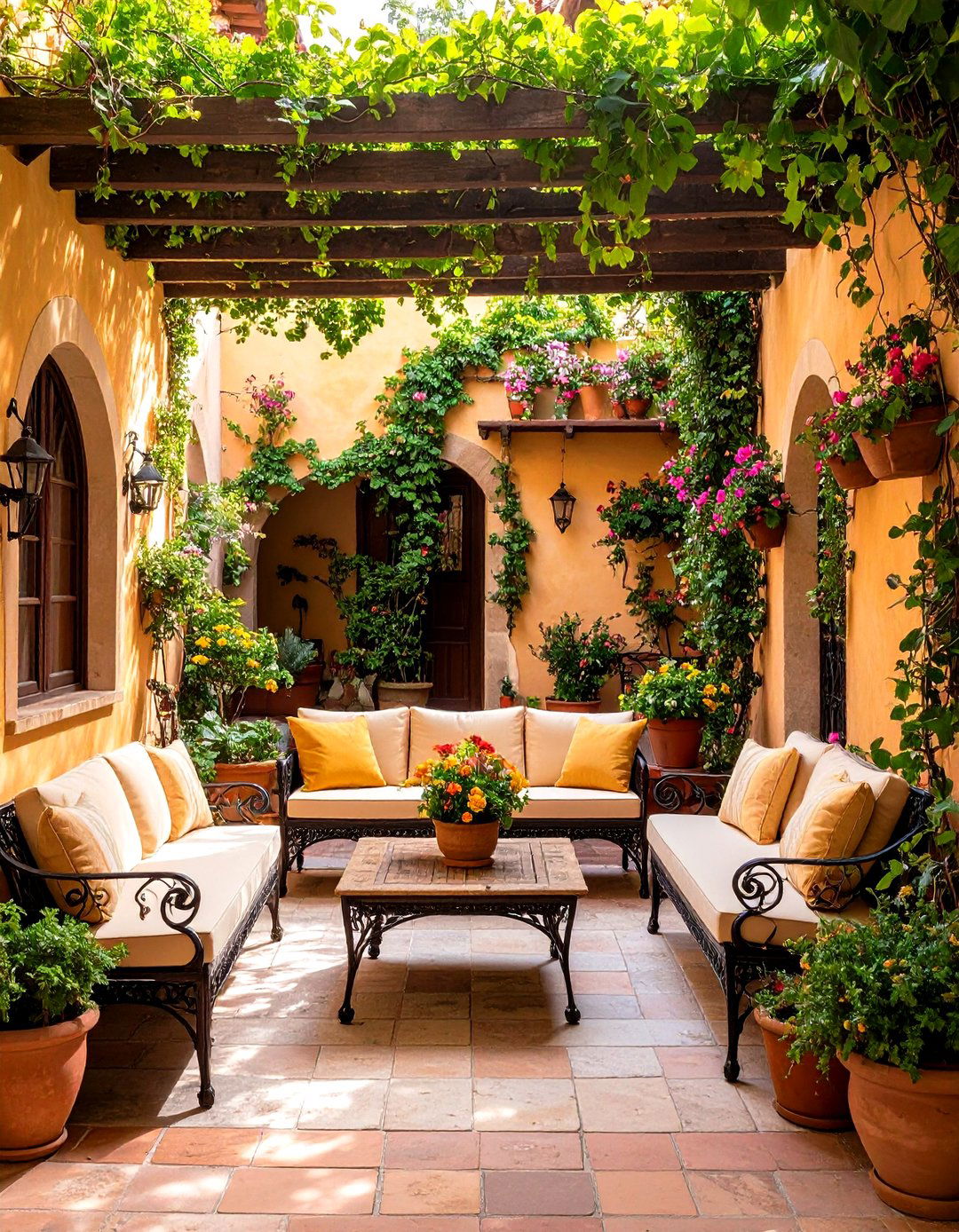 Spanish Courtyard Reading Retreat - 24 Spanish Courtyard Ideas