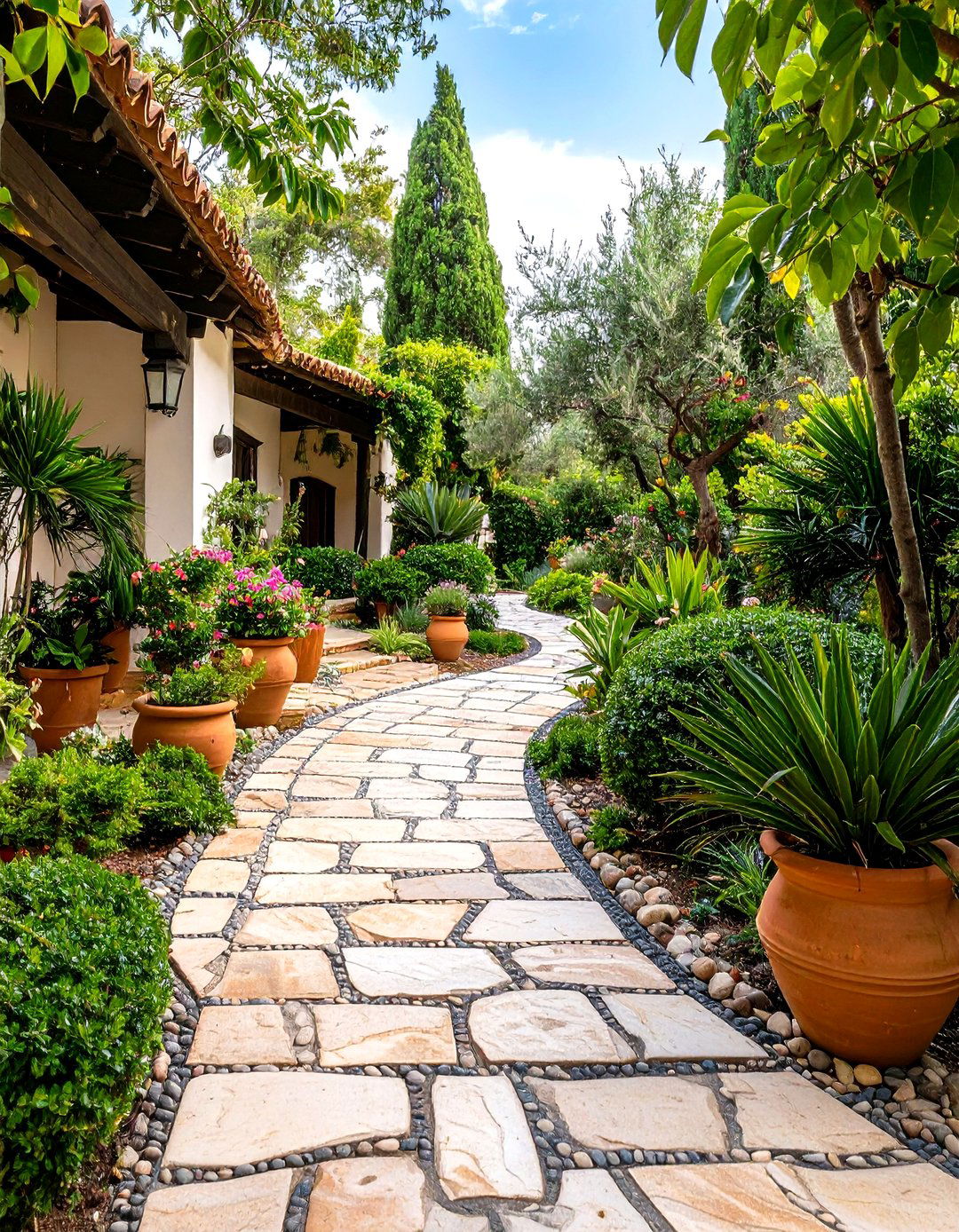 Spanish Garden Pathways - 24 spanish style home exterior ideas