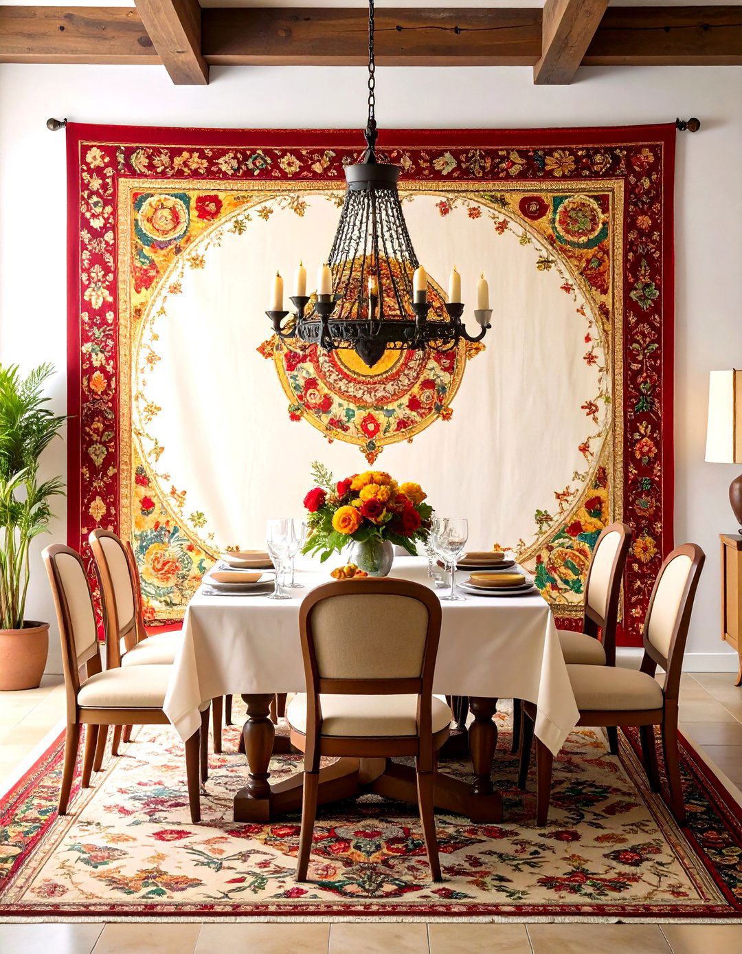 Spanish Tapestry Dining Room Decor - 24 spanish style dining room ideas