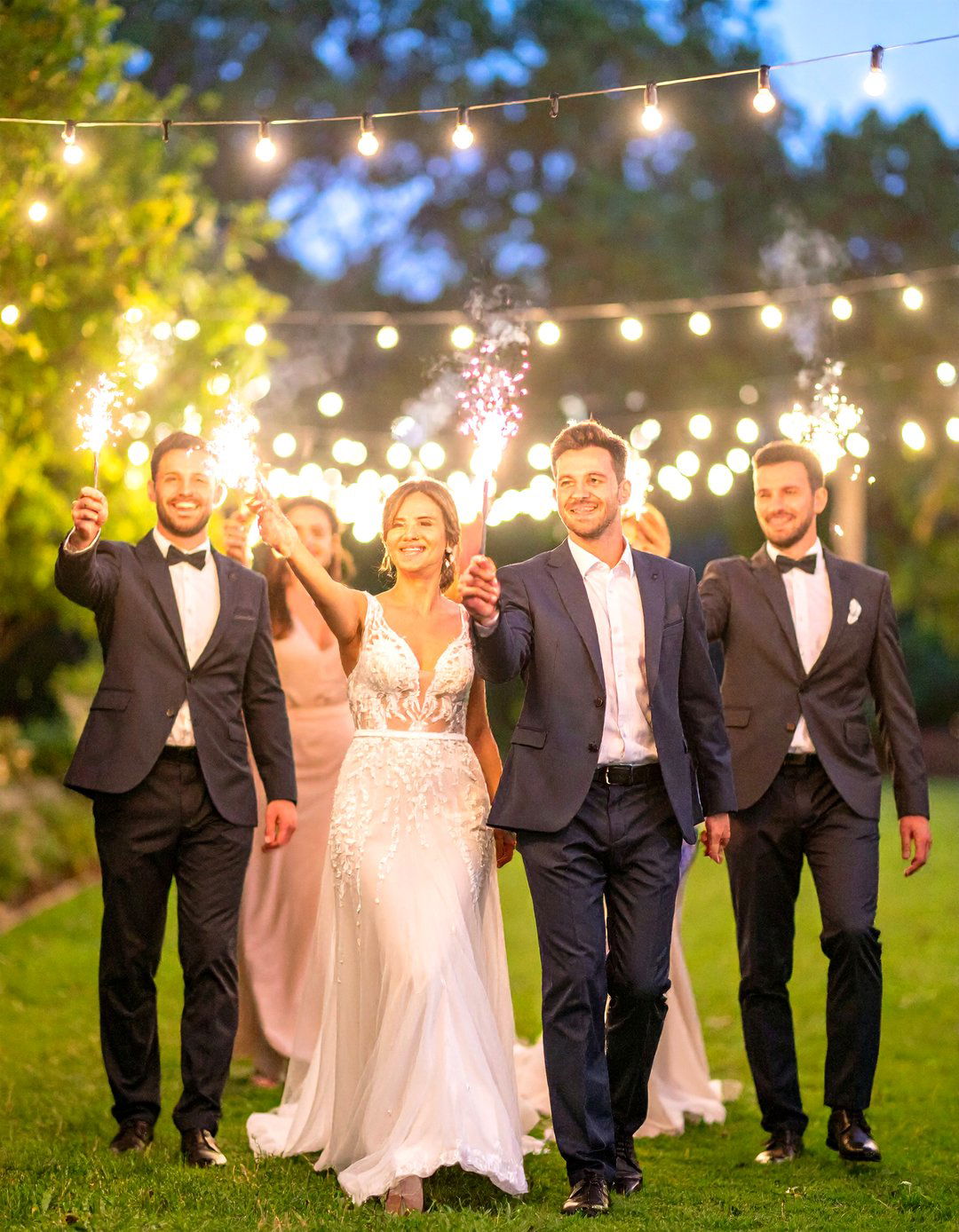 Sparkler Send off Exit - 24 Wedding Send-off Ideas