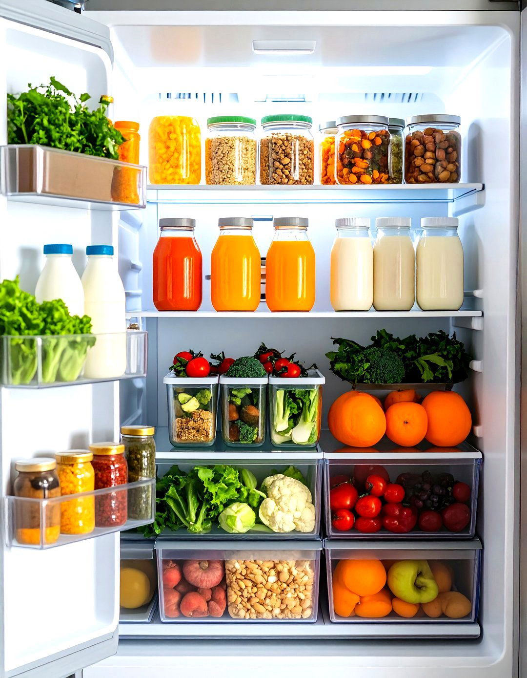Specialty Item Storage Zones - 24 Fridge Organization Ideas