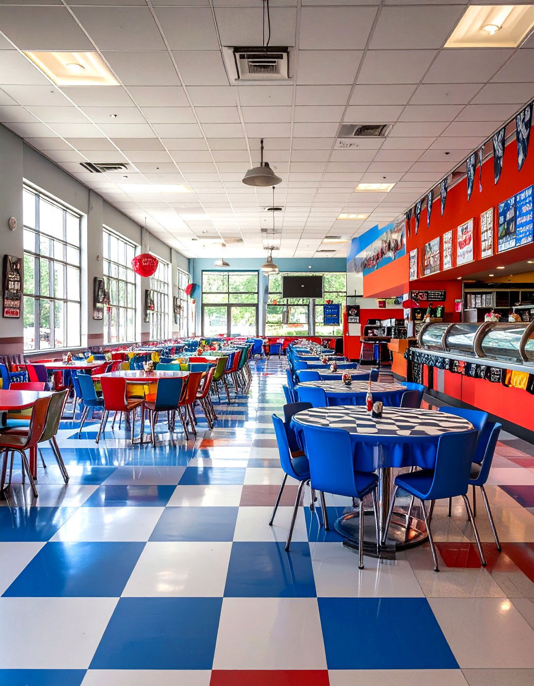 Speed Track Food Court - 24 Hot Wheels Birthday Party Ideas