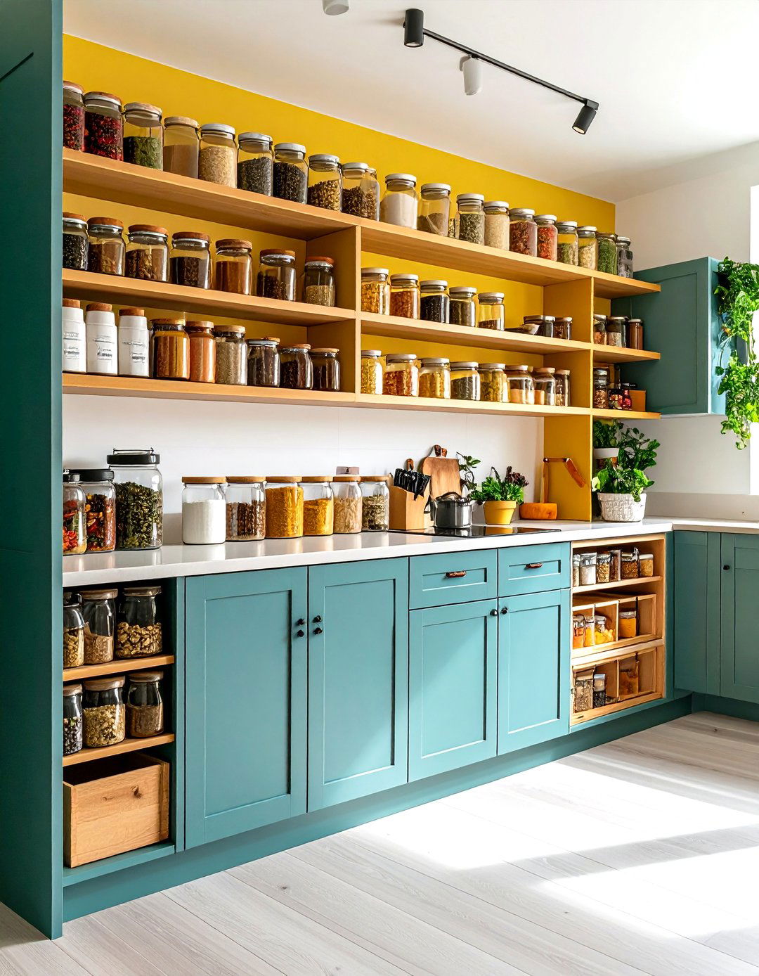 Spice Focused Larder Organization - 24 Larder Cupboard and Pantry Ideas for Your Kitchen
