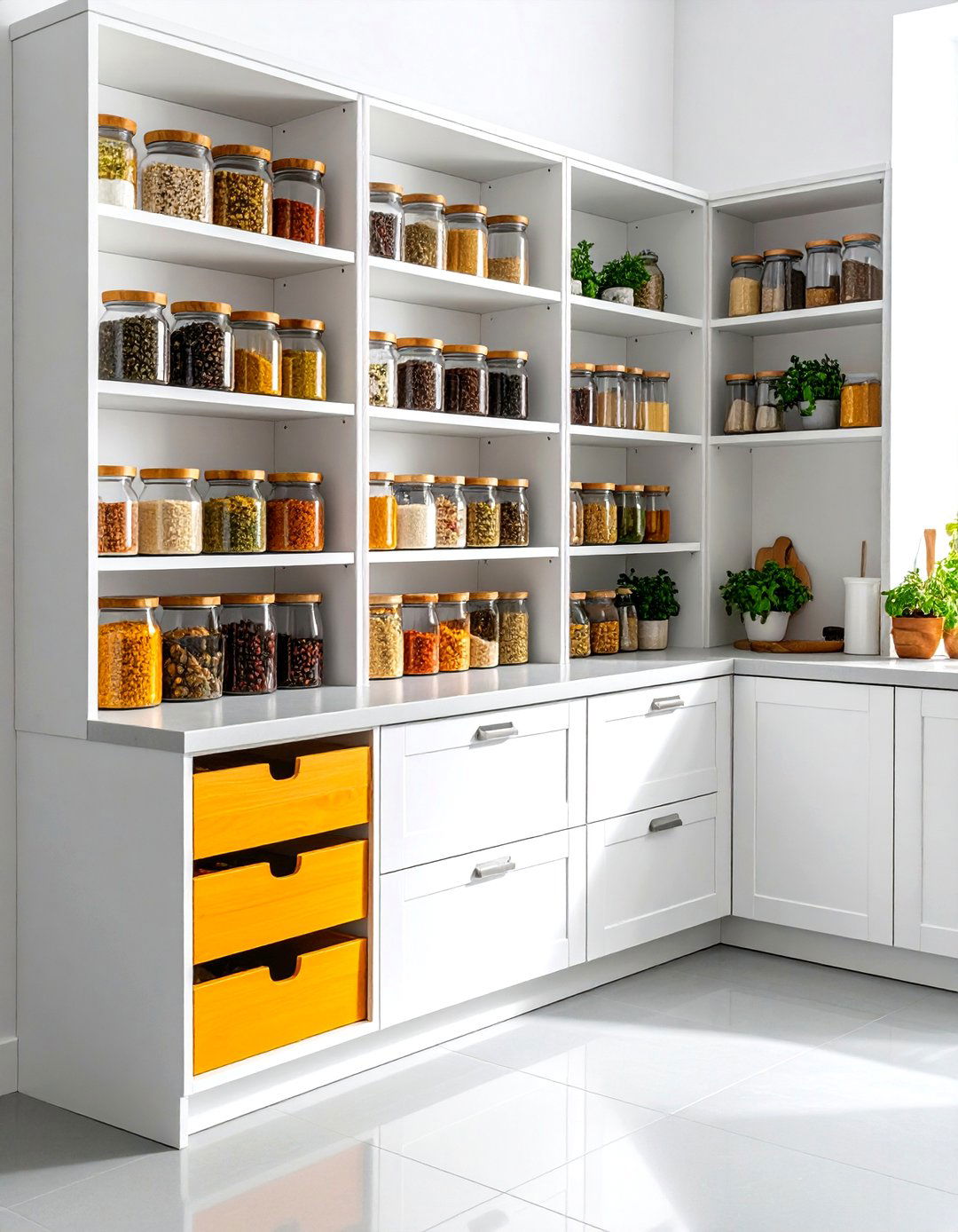 Spice Rack Corner Organization - 24 Corner Pantry Ideas
