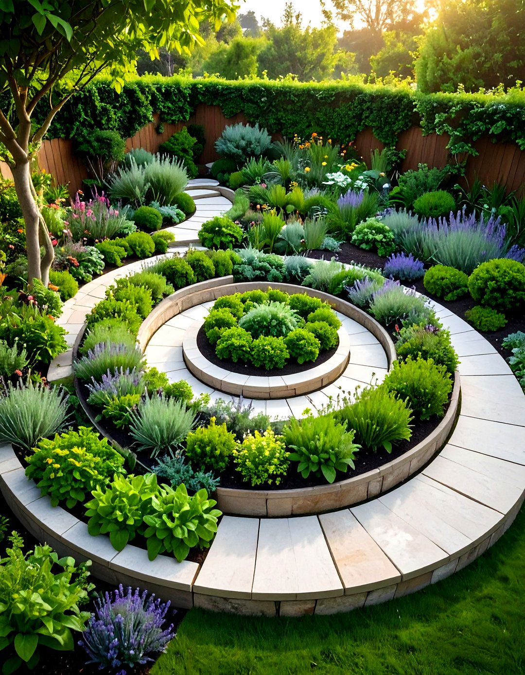 Spiral Herb Gardens - 24 Small Garden Ideas