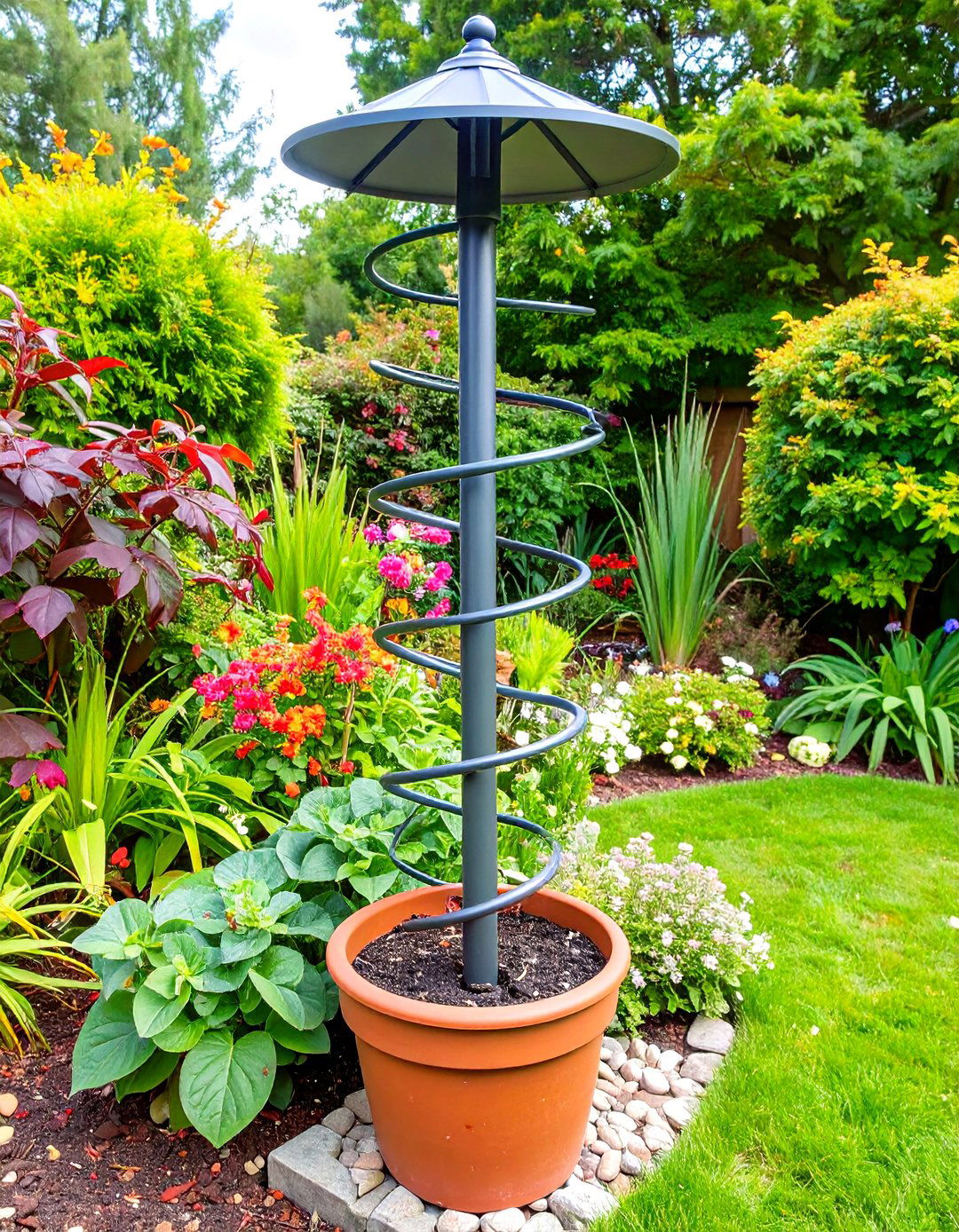 Spiral Metal Support Stakes - 24 Tomato Trellis Ideas