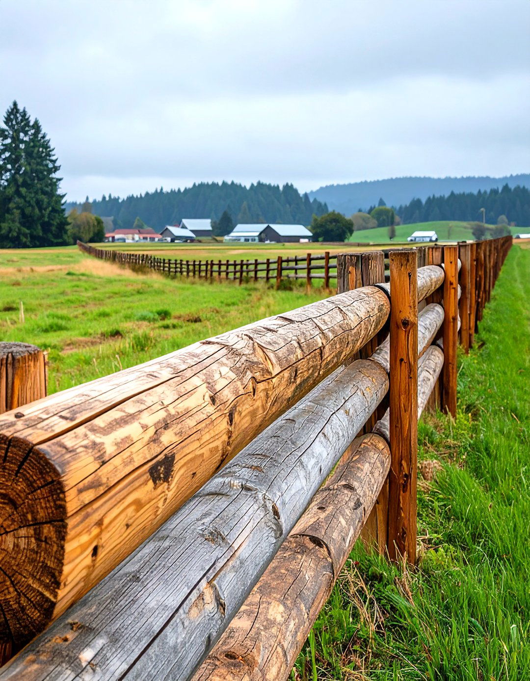 Split Rail Rustic Fence - 24 Types of Fences