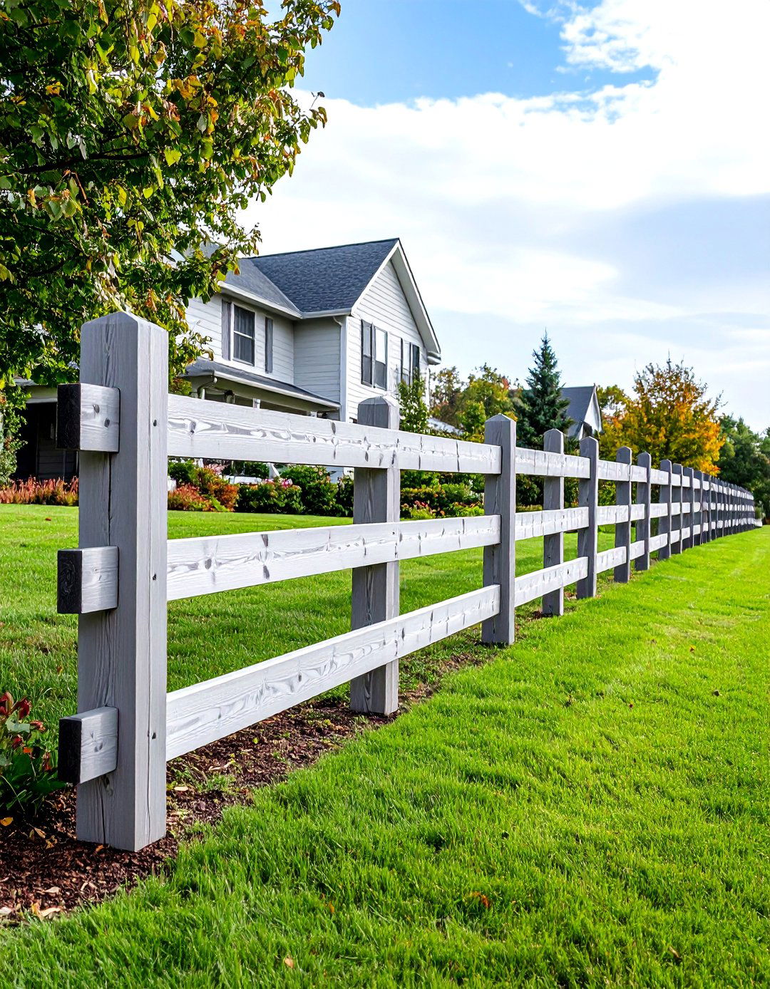 Split Rail Rustic Fence - 24 Backyard Fence Ideas