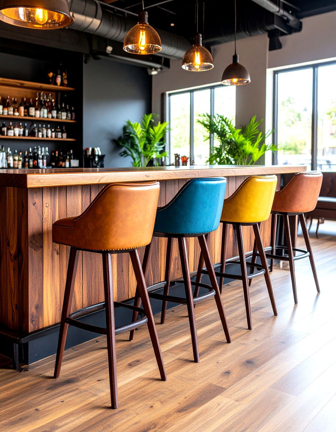 Sports Bar Style High Back Stools - 24 Man Cave Seating Ideas