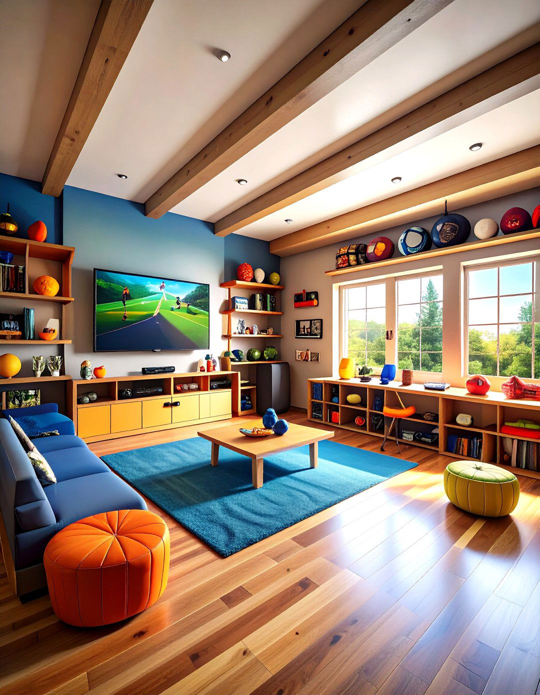 Sports Fan Cave - 24 Teen Hangout Room Ideas