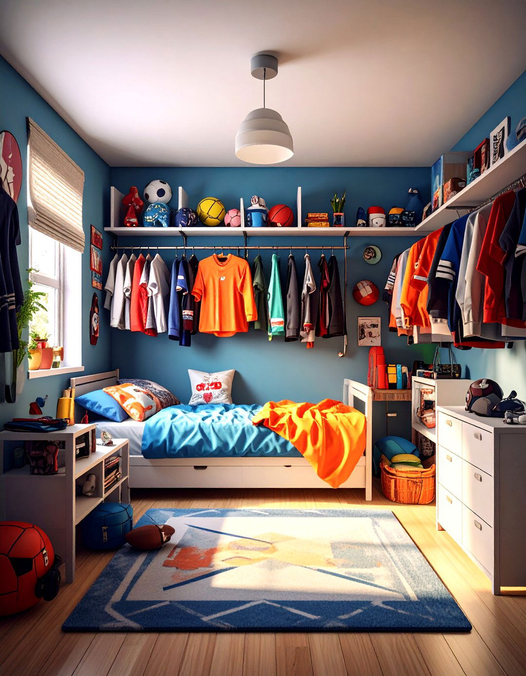Sports Fanatic Zone - 24 Boys Dorm Room Ideas