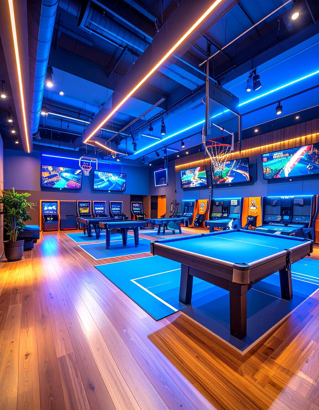 Sports Gaming Arena - 24 Video Game Room Ideas