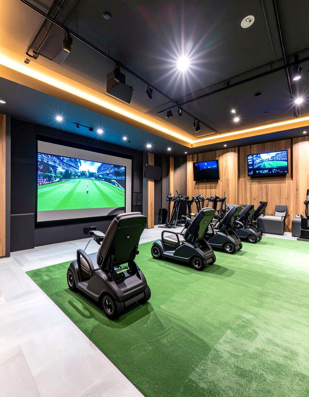 Sports Simulation Center - 24 Basement Game Room Ideas