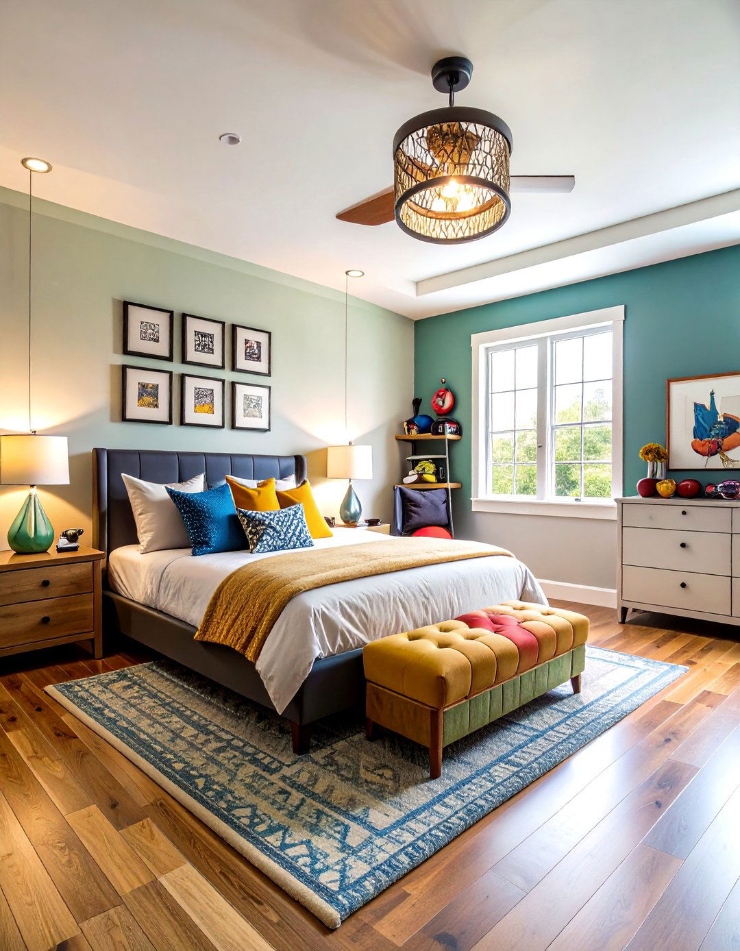 Sports Themed Champion Retreat - 24 Girl Room Ideas for 10-year-olds