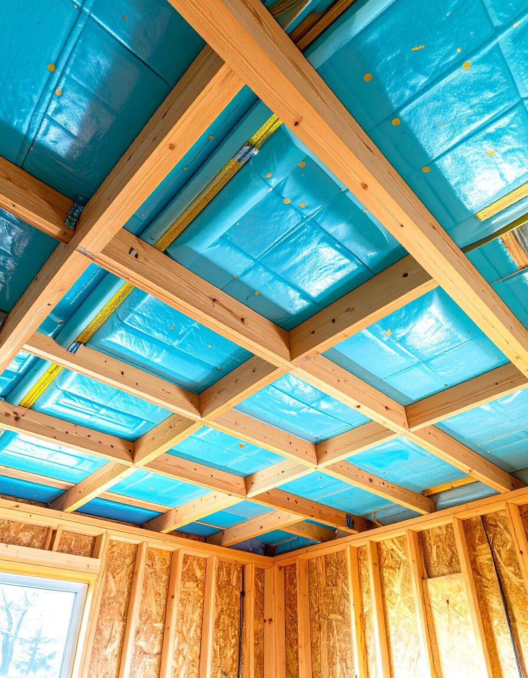 Spray Foam Insulated Ceiling with Wood Plank Cover - 24 Shed Ceiling Ideas