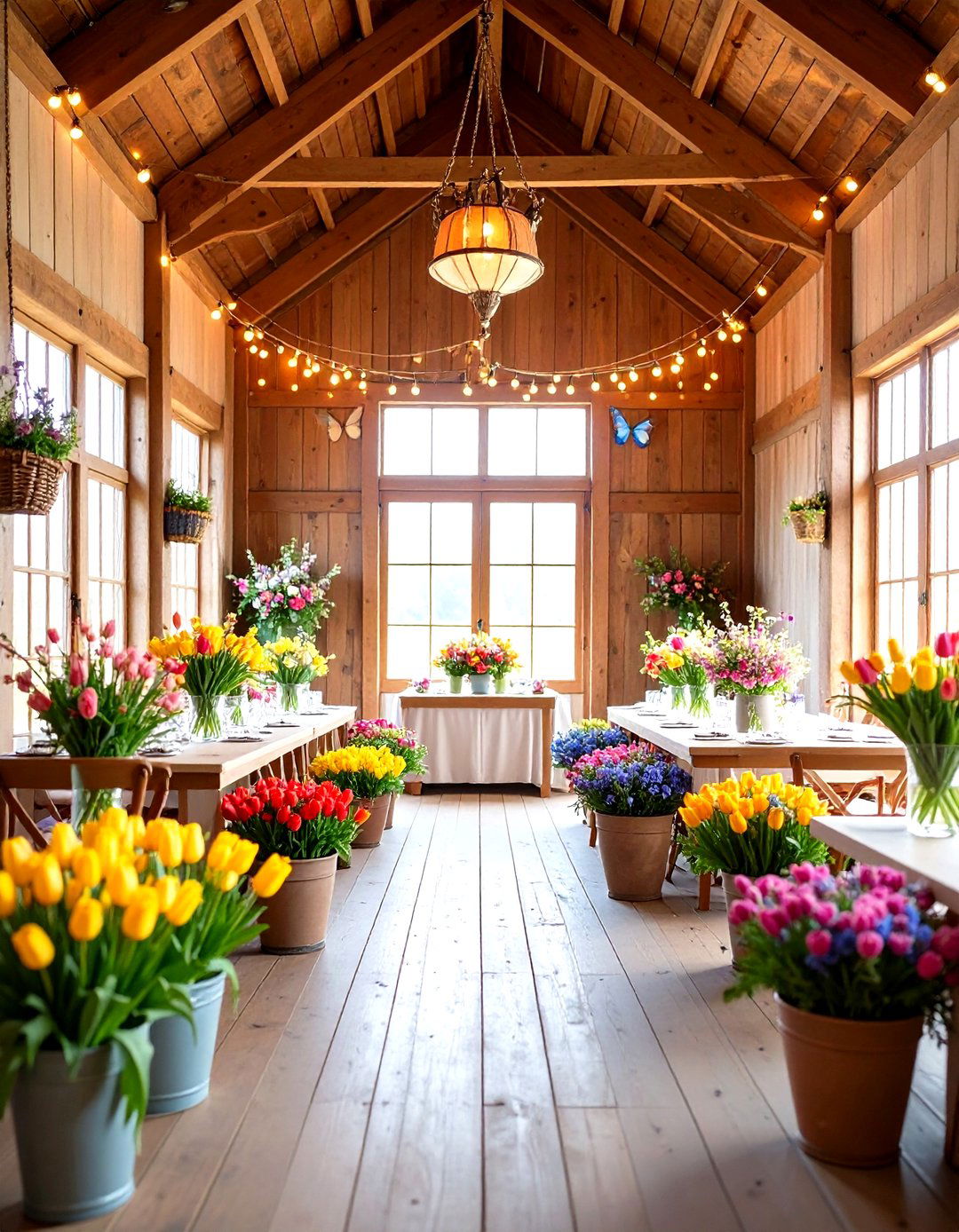 Spring Barn Wedding with Fresh Flowers - 24 Barn Wedding Ideas