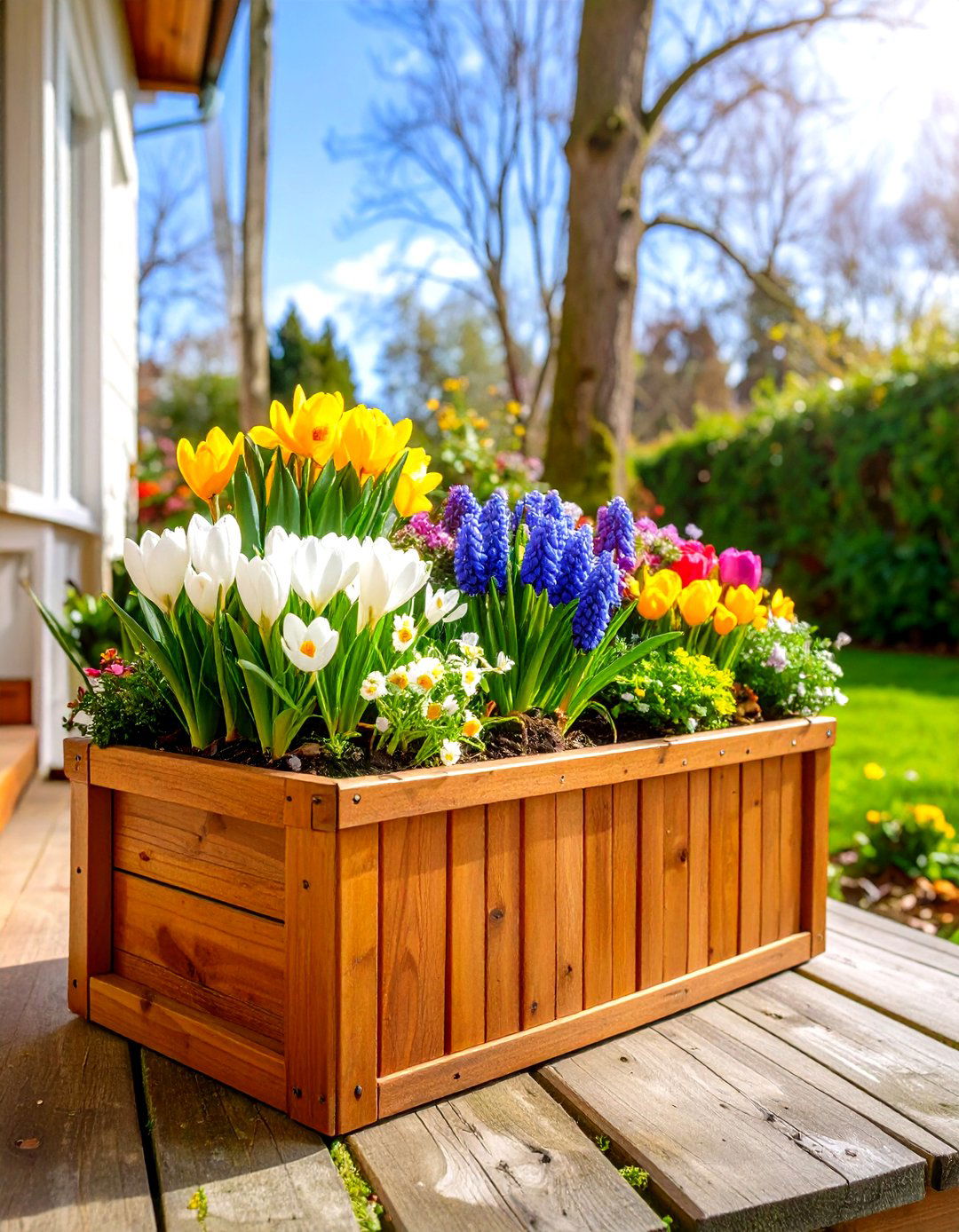 Spring Bulb Spectacular Window Box - 24 window box ideas