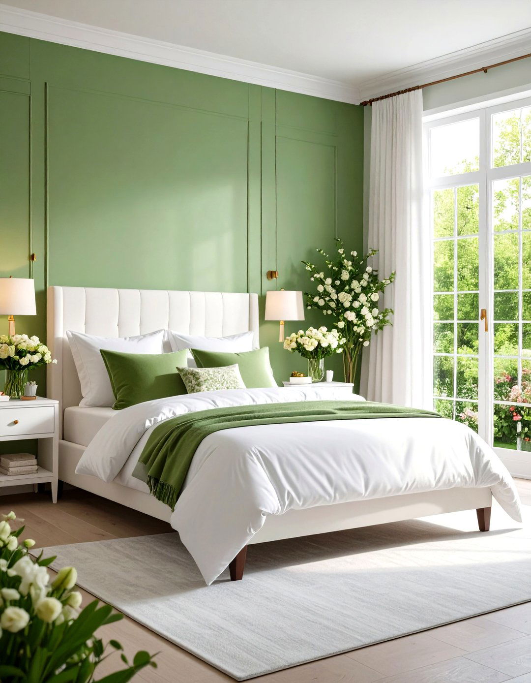 Spring Green Fresh Bedroom - 24 Light Green Bedroom Ideas