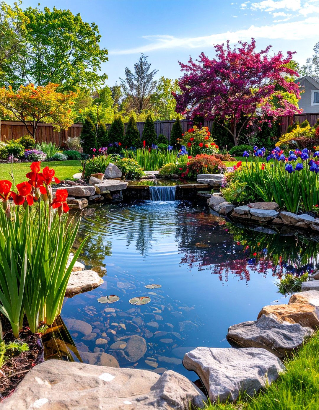 Spring Water Garden Feature - 24 Spring Garden Ideas