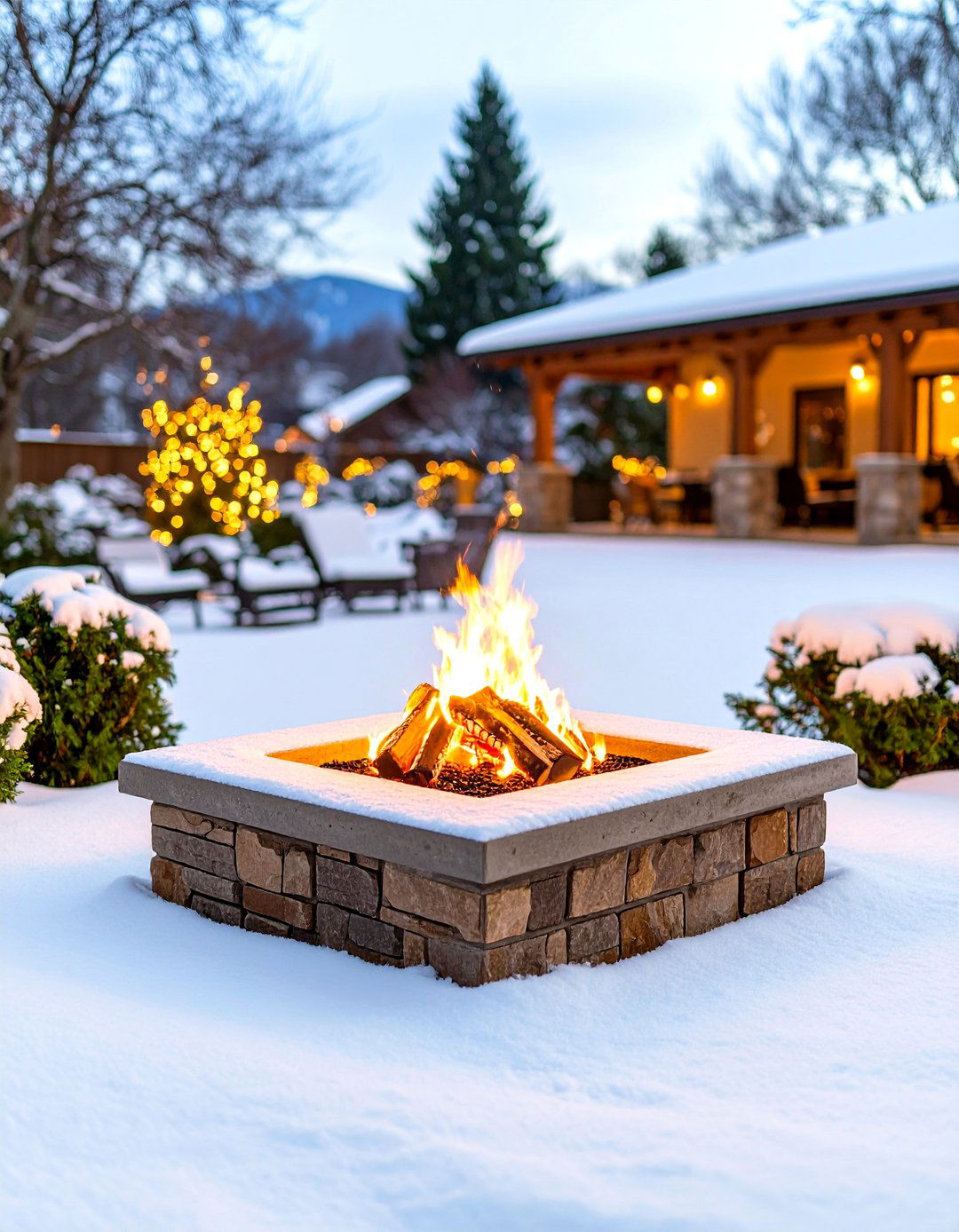 Square Fire Pit Winter Use - 24 Square Fire Pit Ideas