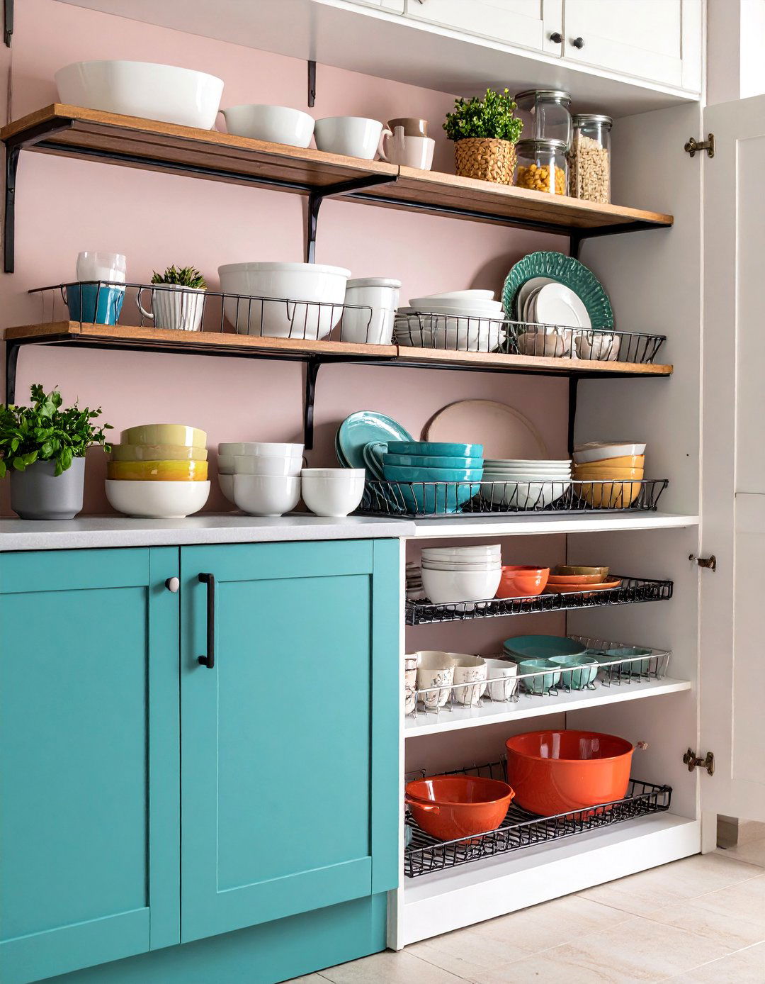 Stackable Cabinet Shelf Inserts