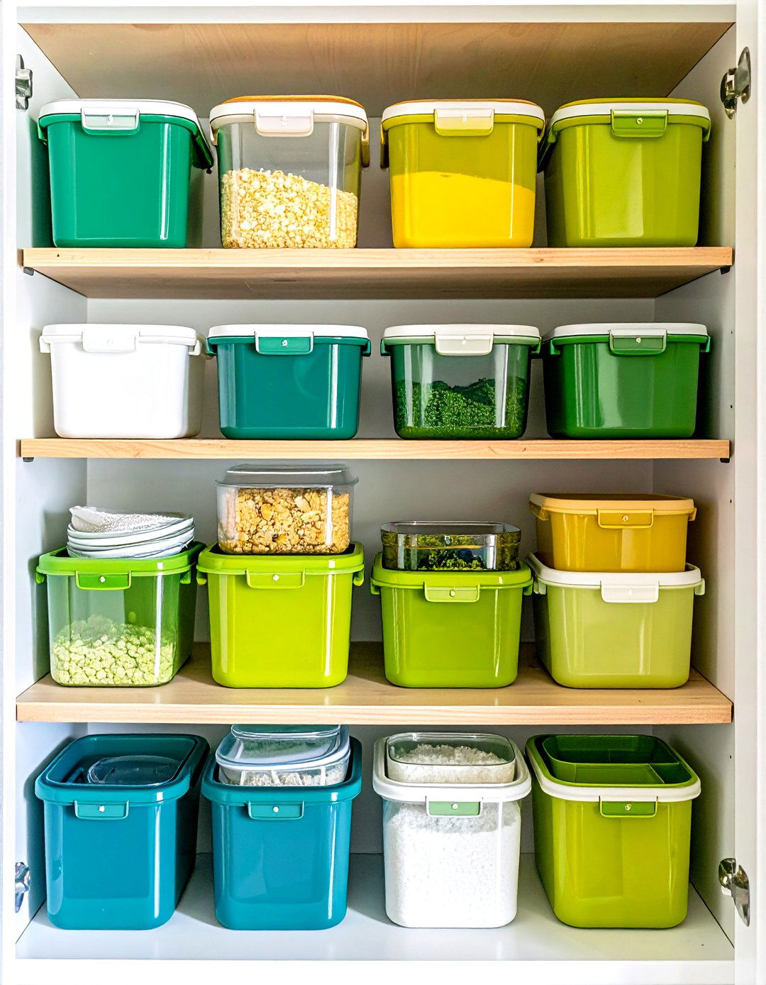 Stackable Kitchen Cabinet Container Organization - 24 Kitchen Cabinet Organization Ideas