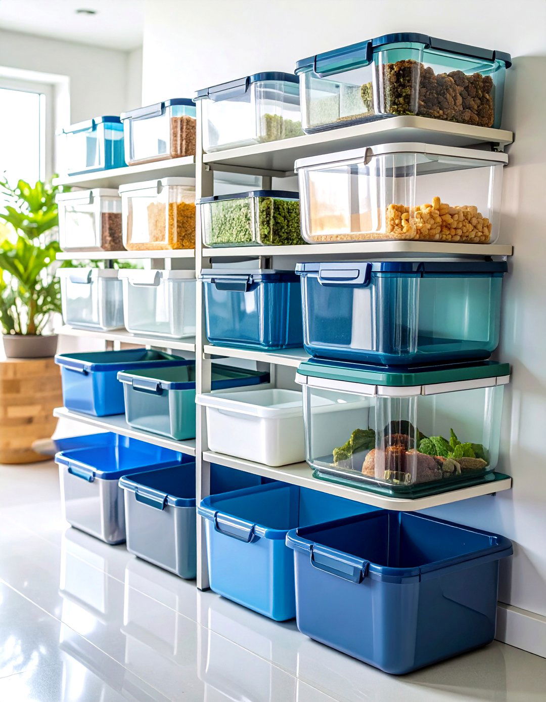 Stackable Modular Containers - 24 vanity organization ideas