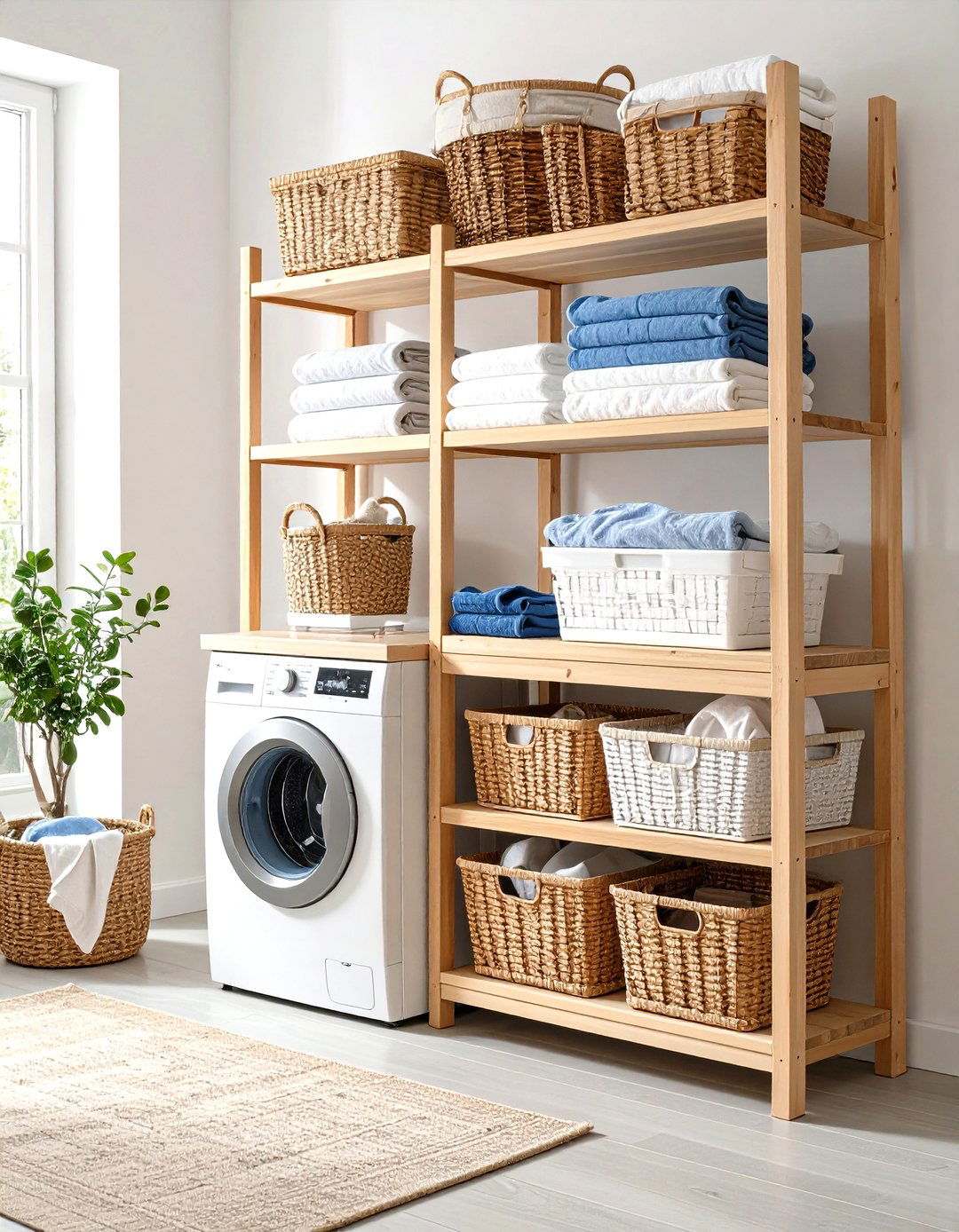 Stackable Tower Organizers - 24 Laundry Basket Storage Ideas