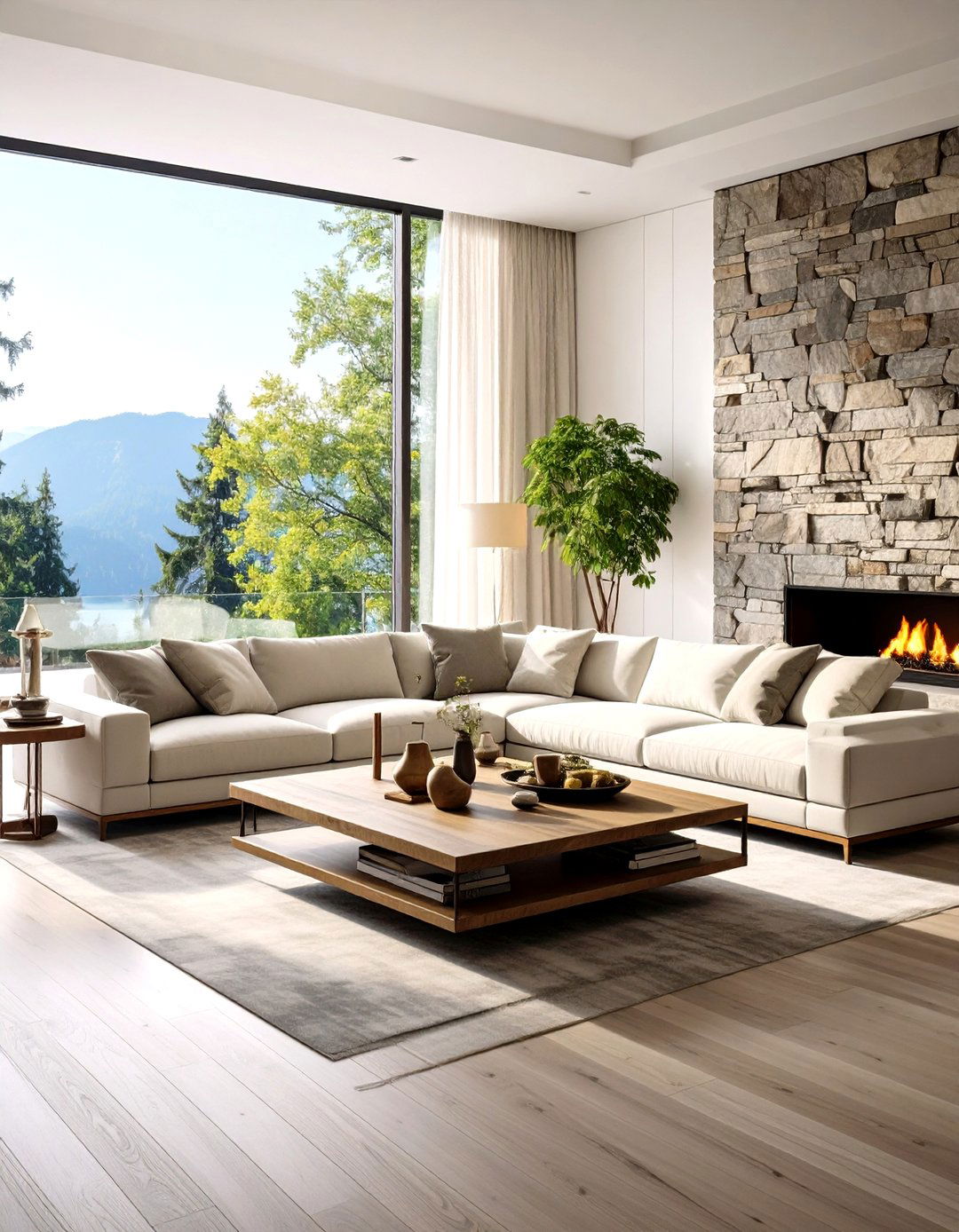 Stacked Stone Marble Texture - 24 Marble Fireplace Ideas