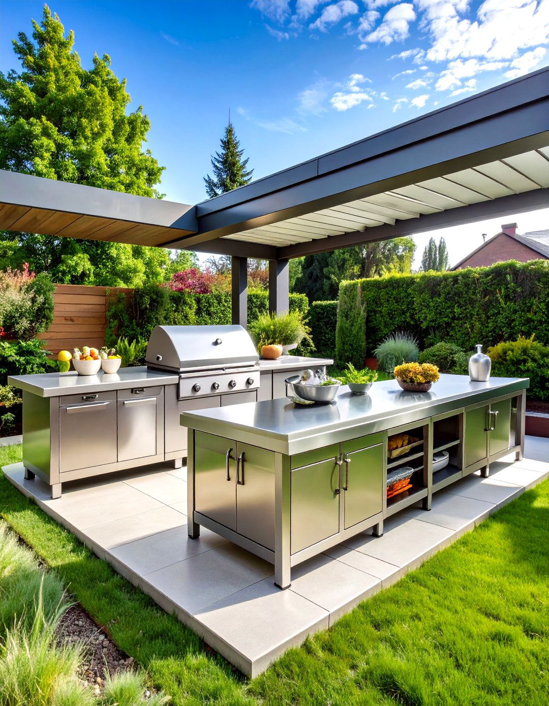 Stainless Steel Professional Grill Station - 24 Grill Station Ideas