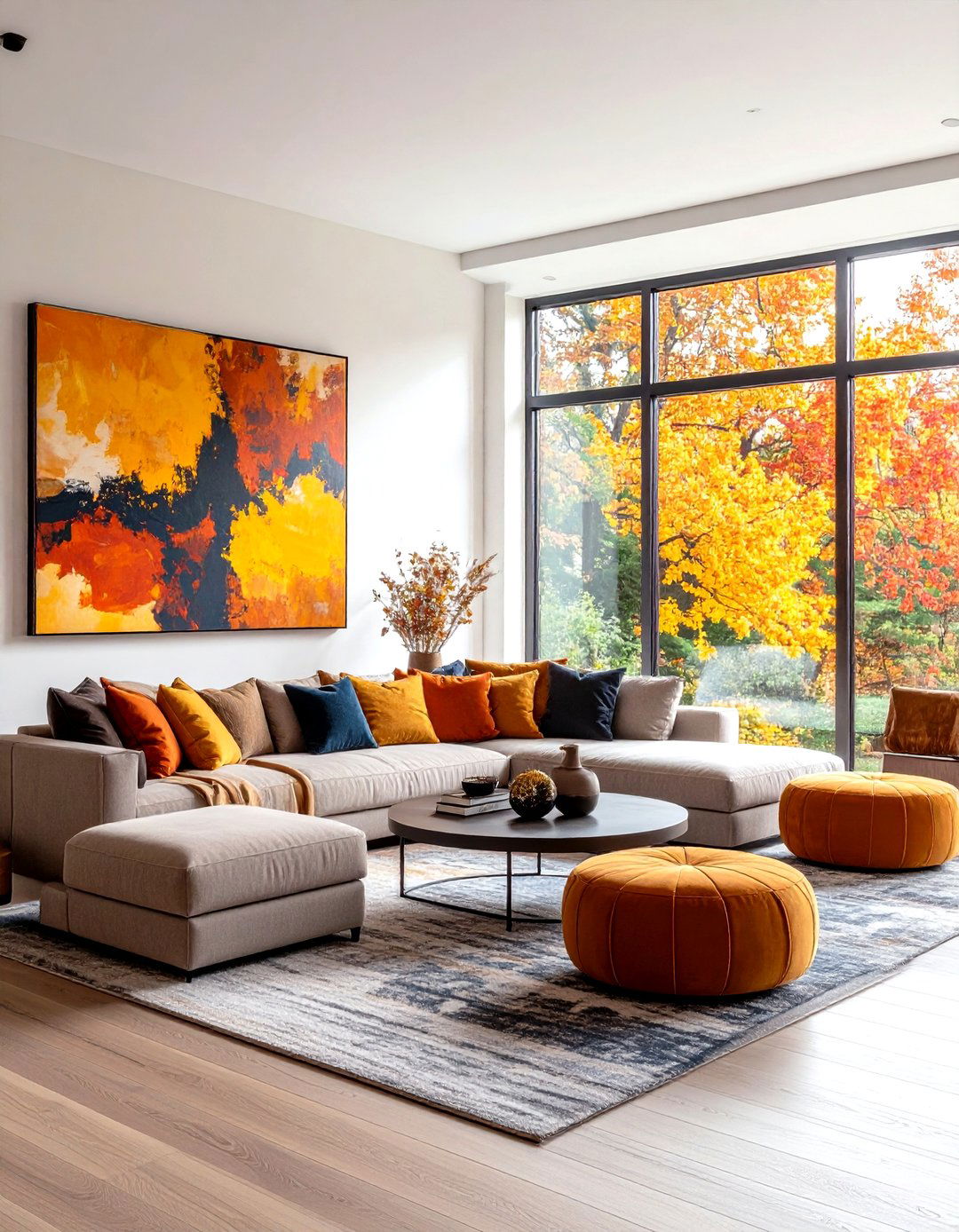 Staircase Autumn Decorating Schemes - 24 Fall Decor Ideas