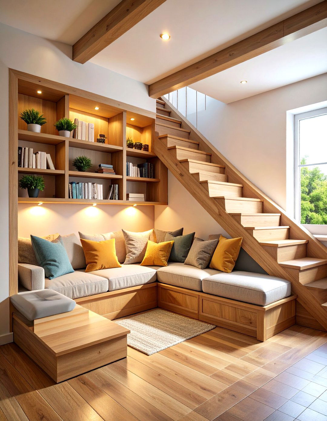 Staircase Reading Nook Creation - 24 Staircase Ideas