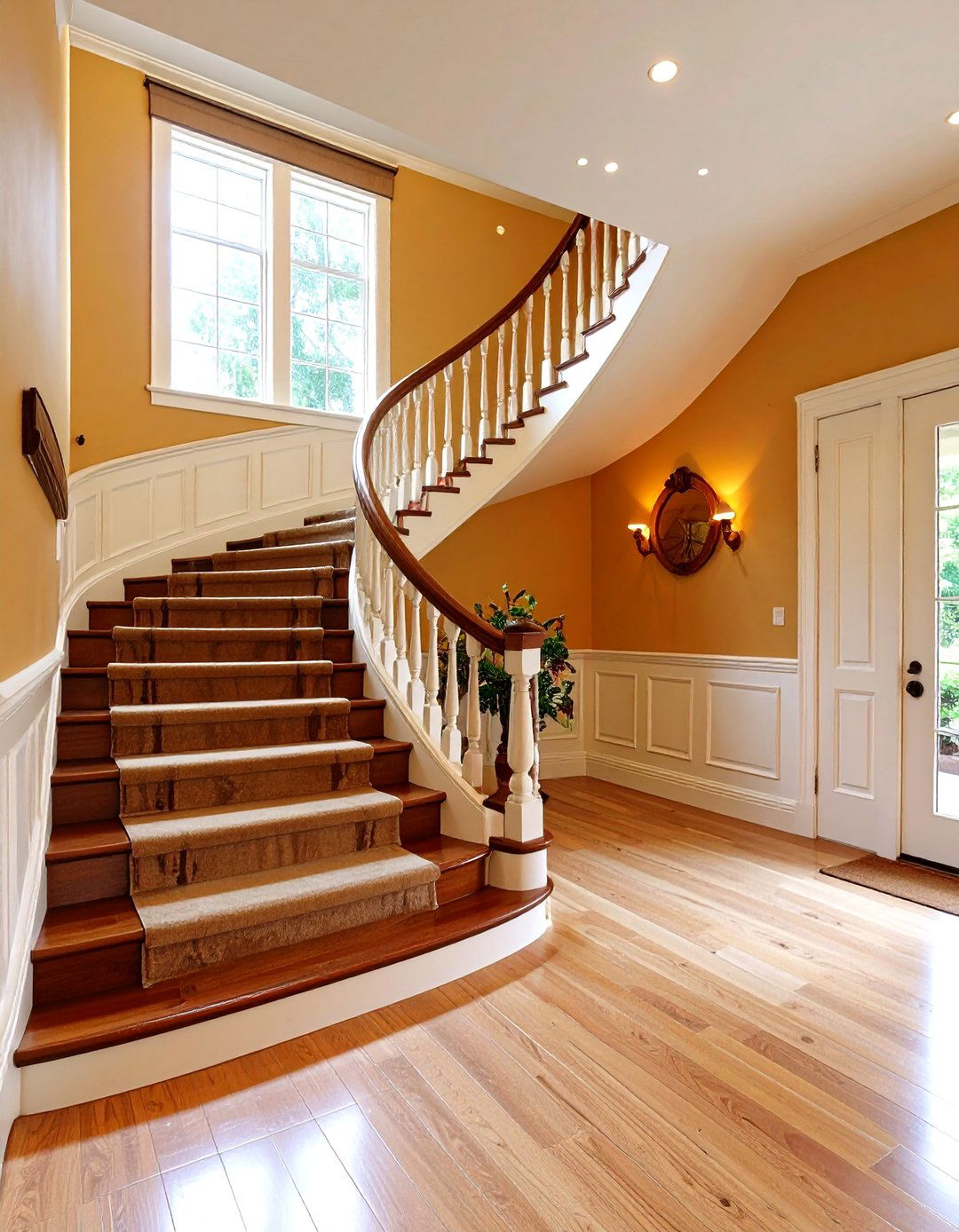 Stairway Hallway Continuity - 24 Beadboard Wall Ideas