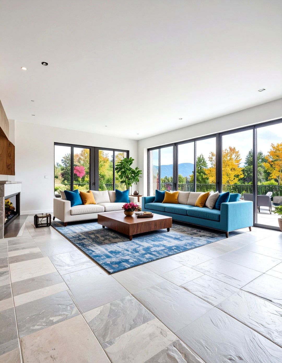 Stamped Ashlar Stone Pattern Floors - 24 Concrete Floor Ideas